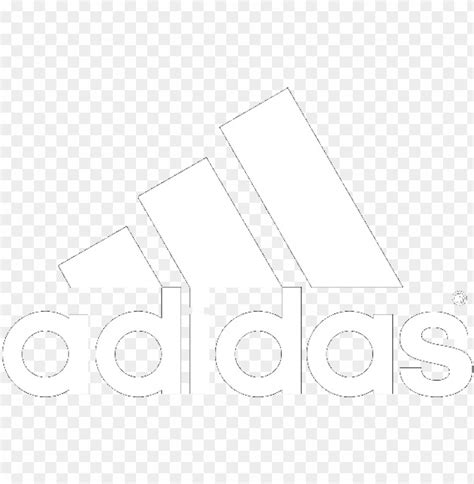 adidas logo weiß transparent|Adidas logo white no background.